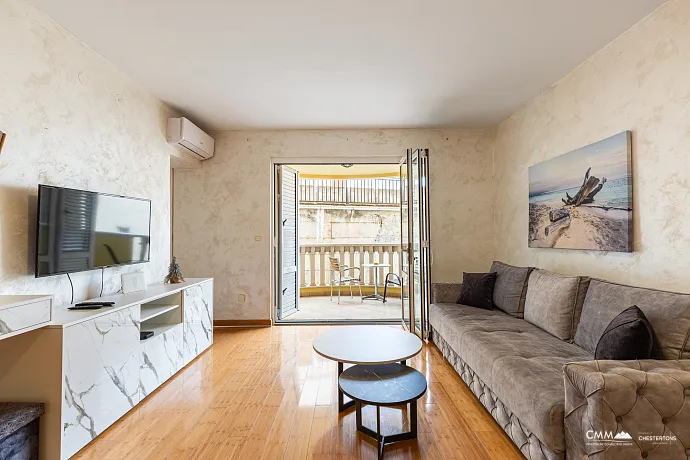 Moderne Wohnung in Pržno, 46 m², in Meeresnähe