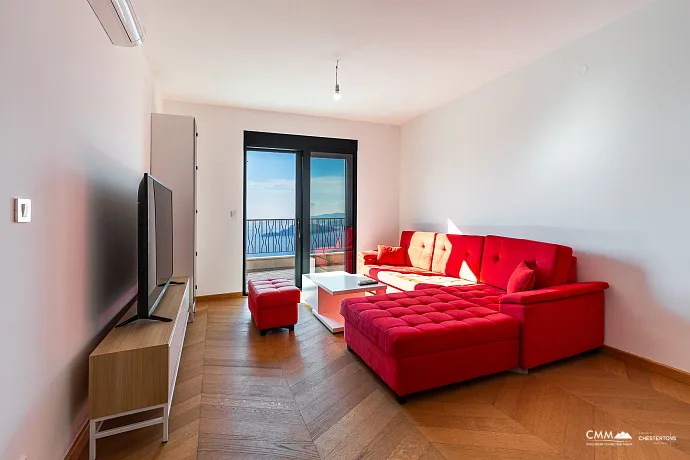 Apartment mit einem Schlafzimmer in ruhiger Lage mit Meerblick