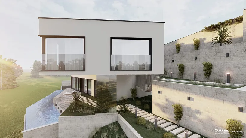 Grundstück in Herceg Novi mit genehmigtem Projekt