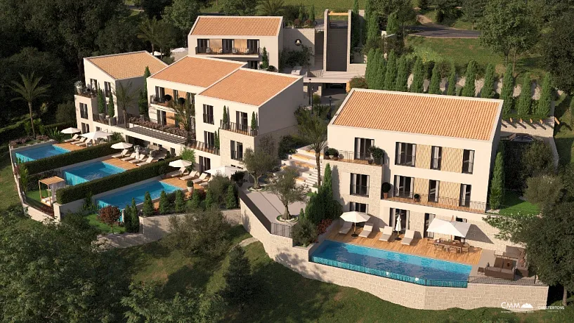 Luxuriöse Villen im Pine Village-Komplex. Authentisches Resort & Spa-Konzept