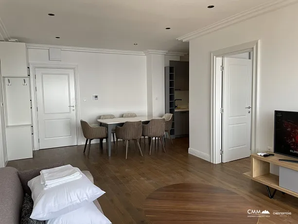 Apartment in Przno mit zwei Schlafzimmern und Panoramablick auf das Meer