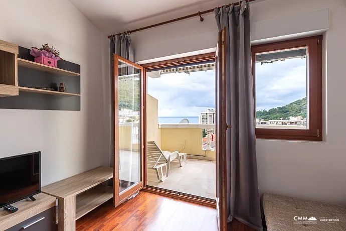 Studio-Apartment 34 m² mit Meerblick und Terrasse — Petrovac