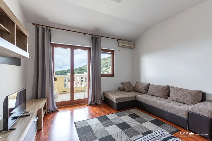 Studio-Apartment 34 m² mit Meerblick und Terrasse — Petrovac