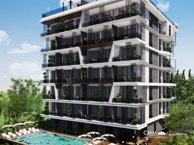 Penthouse mit großer Dachterrasse in Becici