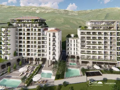 Wohnungen im Komplex mit Schwimmbad in Becici