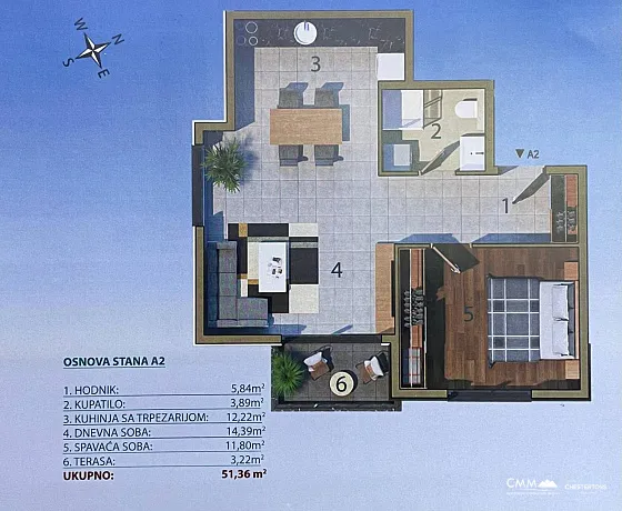 Moderner Wohnkomplex im Zentrum von Bar