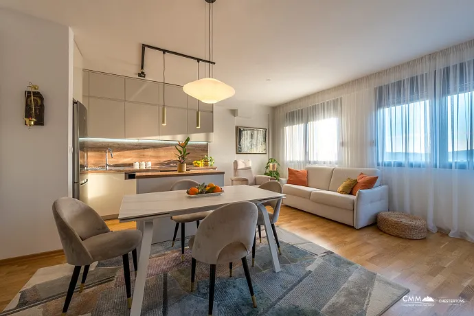 6907 Zweizimmerwohnung möbliert 63 m², Podkuk, Tivat