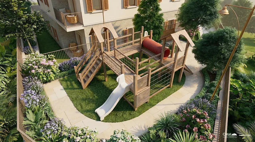 Wohnungen zum Verkauf in Risno in einem neuen Komplex in der Nähe des Meeres