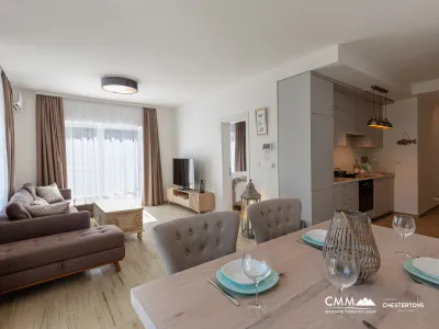 Luxuriöse 2-Zimmer-Wohnung, 66 m², mit Panoramablick auf das Meer – Bečići