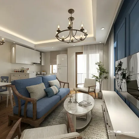 Wohnungen zum Verkauf in Risno in einem neuen Komplex in der Nähe des Meeres