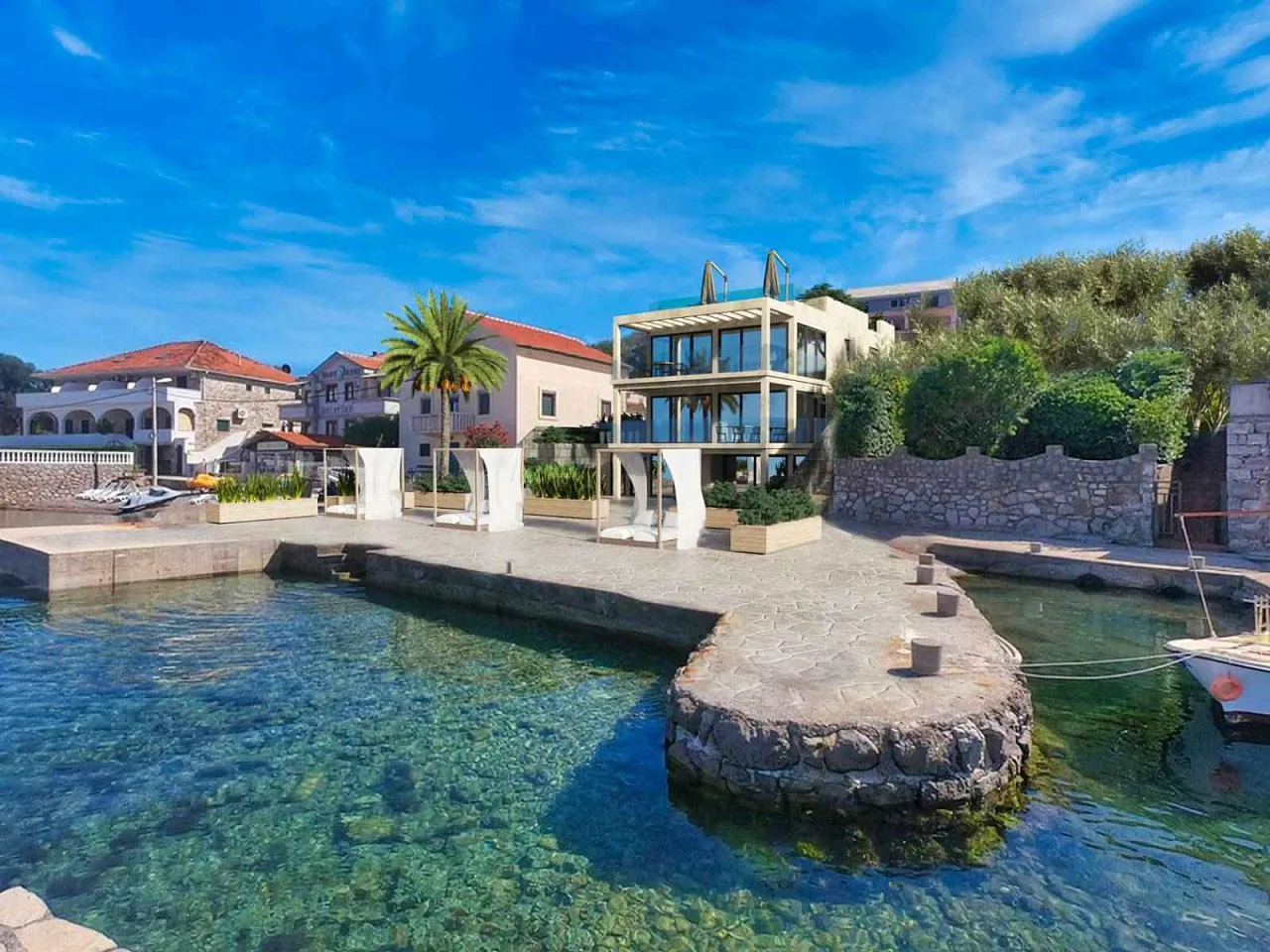 Haus mit einem Projekt in erster Linie mit Zugang zum Meer in Krasici