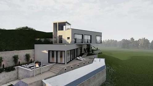 Grundstück in Herceg Novi mit genehmigtem Projekt
