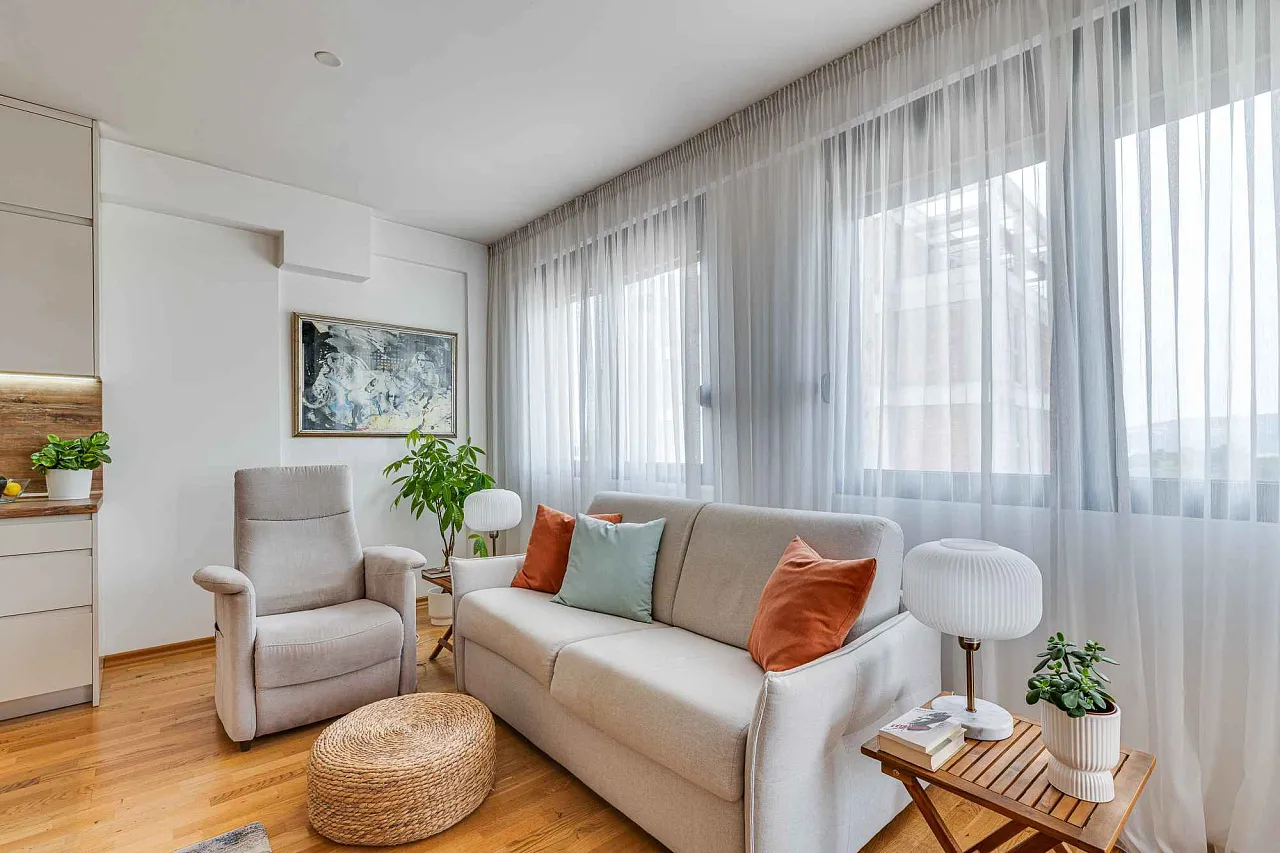 6907 Zweizimmerwohnung möbliert 63 m², Podkuk, Tivat