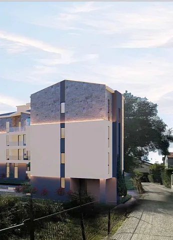 Wohnungen in einem neuen Gebäude in der Nähe des Meeres in Biyela