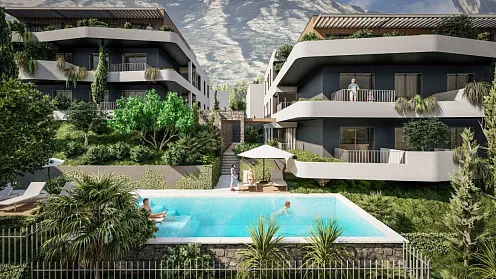 Wohnung mit 51 m² in einer Luxuswohnanlage in Dobrota