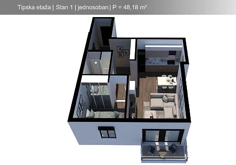 Zu verkaufende Wohnung in Rafailovici in toller Lage