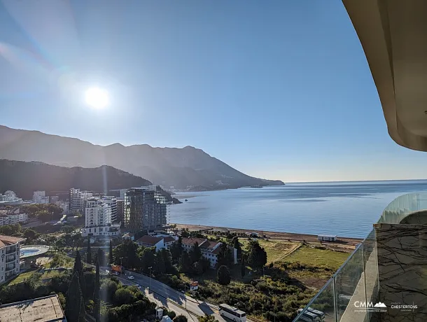 Apartment mit zwei Schlafzimmern und Meerblick in Becici