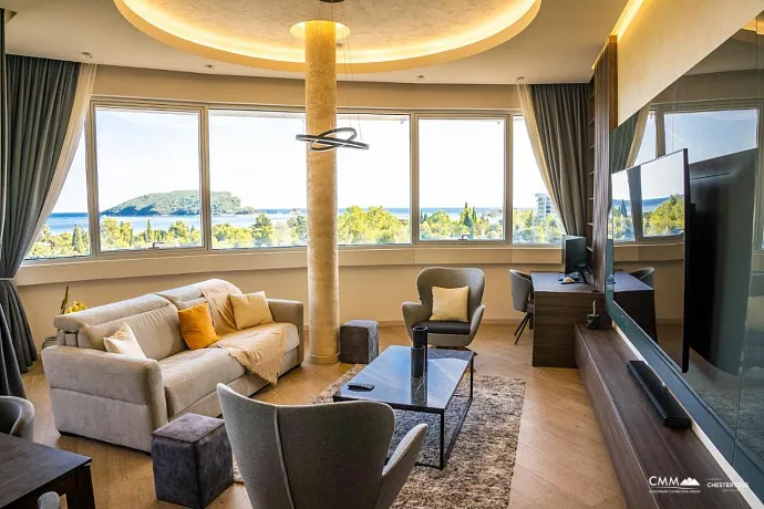 LUX-Wohnung in Budva mit Meerblick