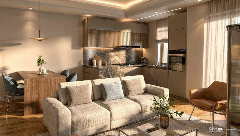 Wohnungen zum Verkauf in Risno in einem neuen Komplex in der Nähe des Meeres