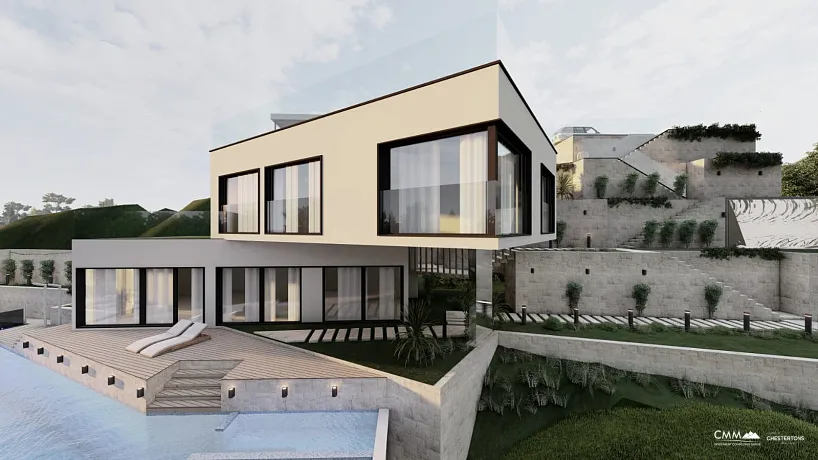 Grundstück in Herceg Novi mit genehmigtem Projekt