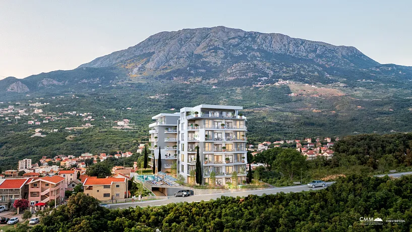 Apartments in Bar mit Pool und atemberaubendem Meerblick