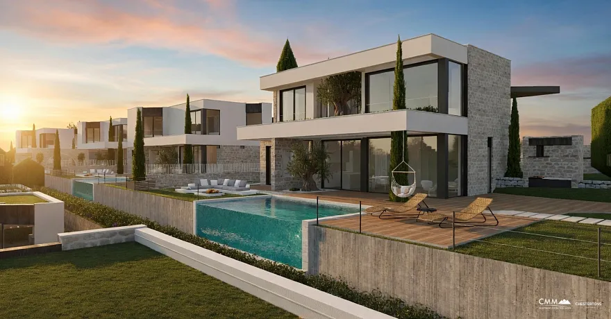 6902 Villen mit Swimmingpool in einer Wohnanlage in einer ruhigen Gegend der Stadt  