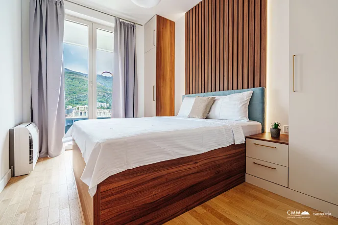 Apartment mit zwei Schlafzimmern und Meerblick in Becici