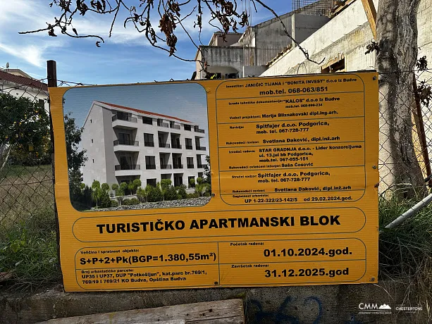 Modernes Apartmenthaus mit Meerblick in Budva