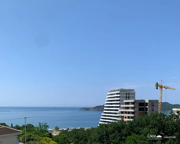 Moderne Zweizimmerwohnung mit Meerblick in Becici