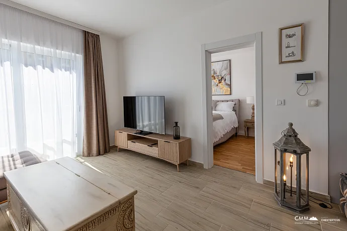 Luxuriöse 2-Zimmer-Wohnung, 66 m², mit Panoramablick auf das Meer – Bečići