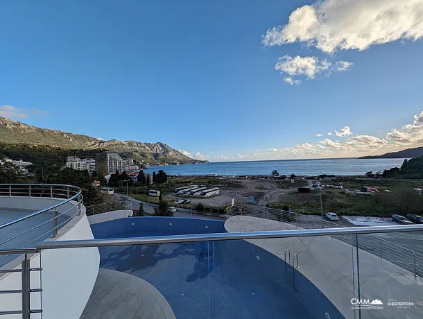 Apartment mit zwei Schlafzimmern und Meerblick in Becici