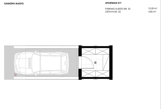 Elegante Wohnung mit 69 m² in Bečići