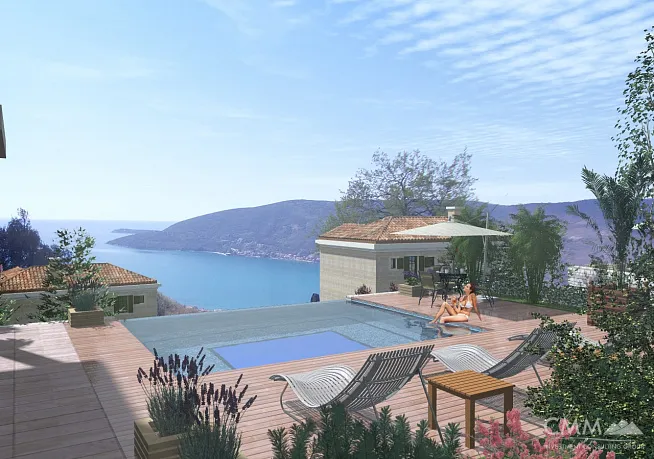 Urbanisiertes Grundstück für den Bau einer Villa in Trebesin, Herceg Novi