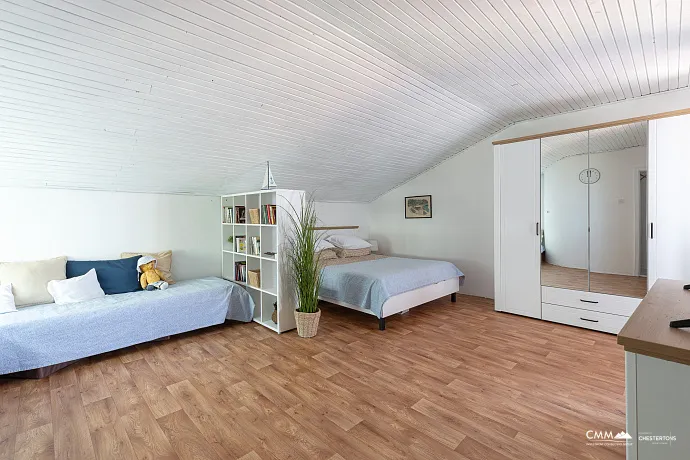 Haus in Dobra Voda mit Panoramablick auf das Meer