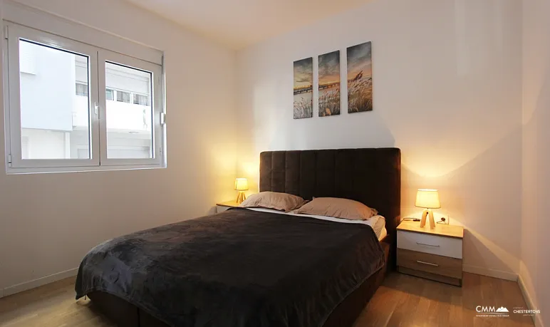 Apartment mit einem Schlafzimmer in Rafailovići mit Meerblick