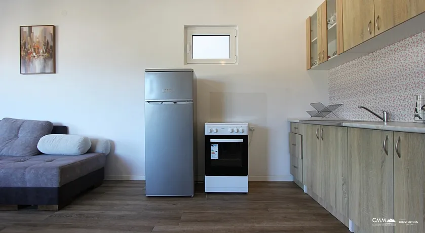 Apartment mit einem Schlafzimmer in Rafailovići mit Meerblick