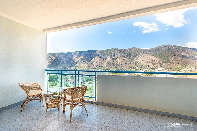 Studio in Dobrota mit Panoramablick auf die Bucht von Kotor