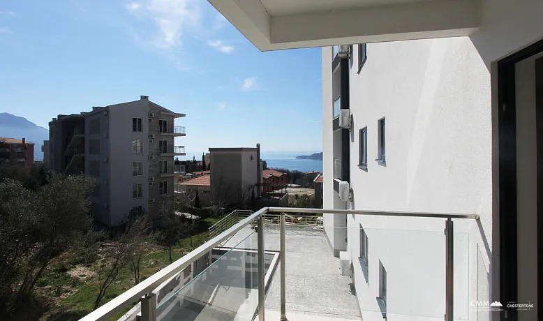 Apartment mit einem Schlafzimmer in Bečići mit Meerblick