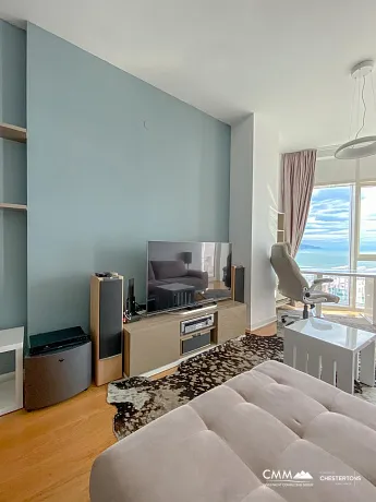 Apartment mit zwei Schlafzimmern und Meerblick im Zentrum von Budva