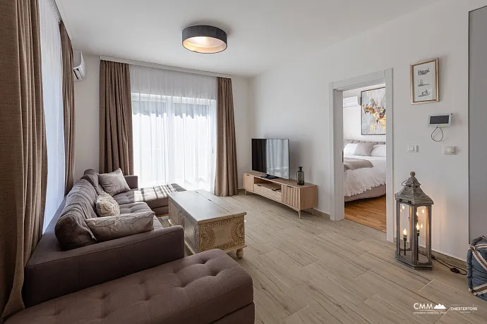 Luxuriöse 2-Zimmer-Wohnung, 66 m², mit Panoramablick auf das Meer – Bečići