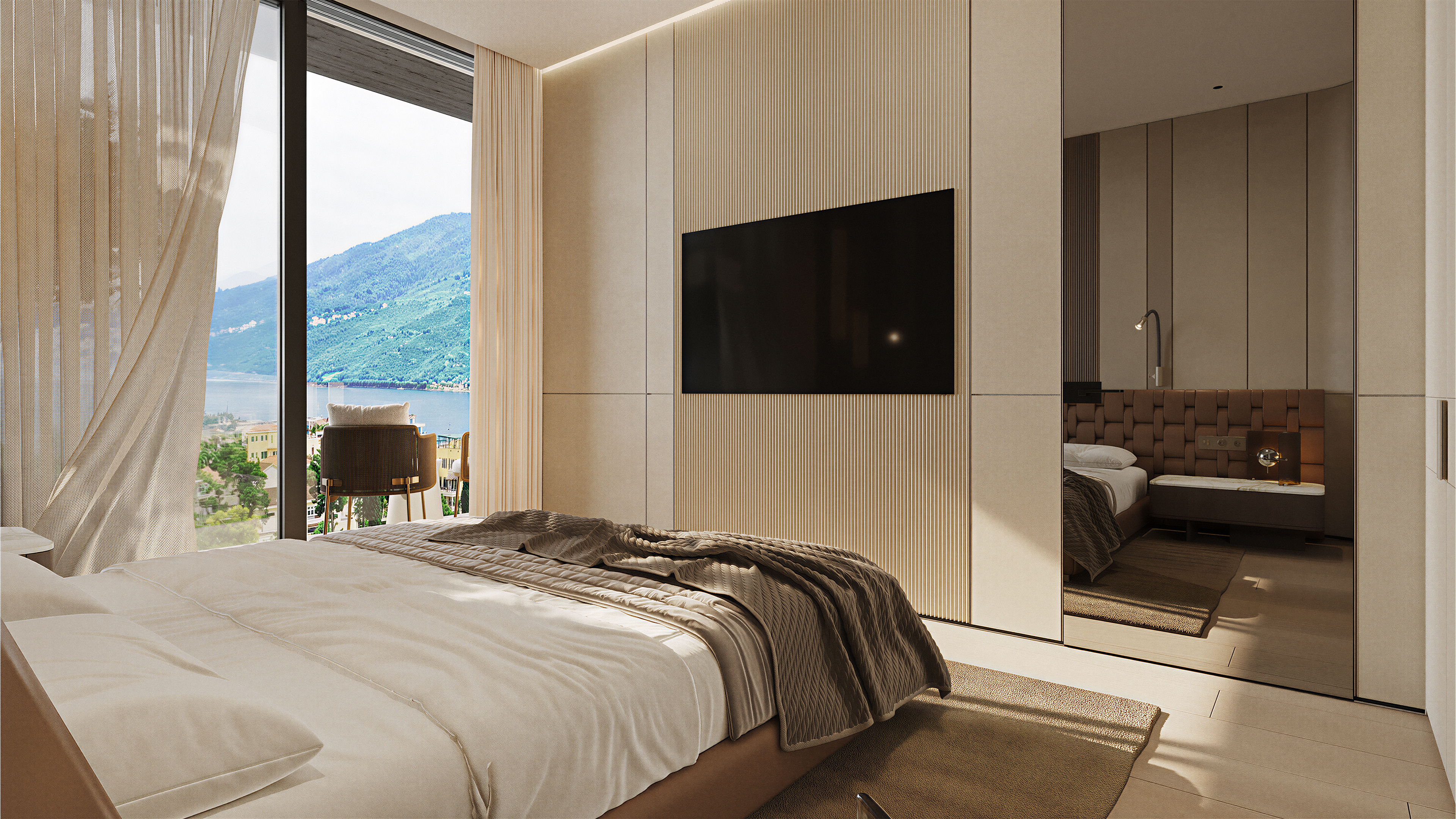 Moderne Wohnanlage in Herceg Novi mit Blick auf die Bucht von Kotor, Herceg-Novi
