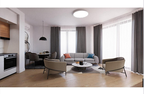 An exquisite apartment with an area of 69 m² in Becici