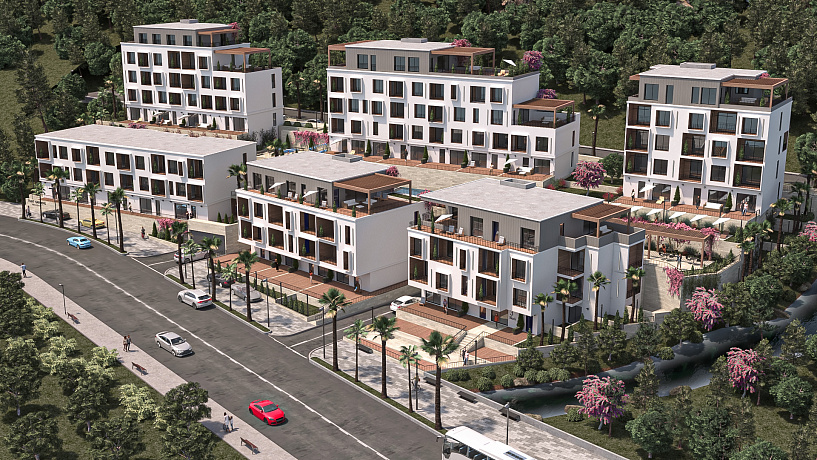 Zu verkaufende Wohnungen in einem neuen Komplex in Tivat
