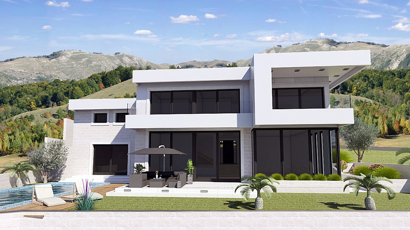 Zu verkaufen Villa mit Panoramablick auf das Meer in Blizikuce 