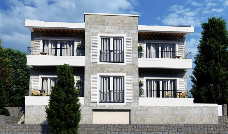 Preiswerte Wohnungen in einem neuen Gebäude in Herceg Novi