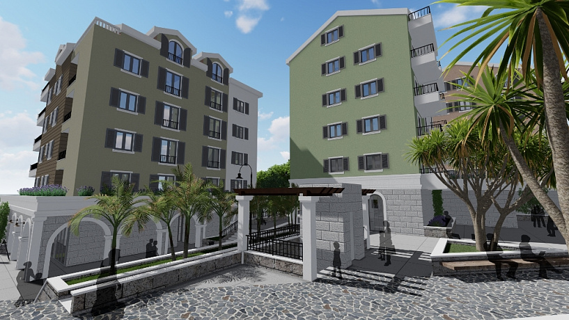 Wohnungen in neuem Komplex in Tivat