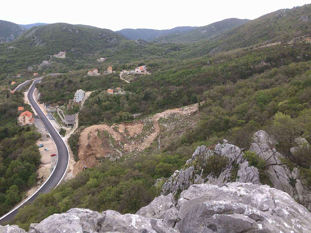 Grundstück zum Verkauf in Lapcici mit Panoramablick auf das Meer