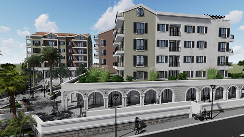 Wohnungen in neuem Komplex in Tivat