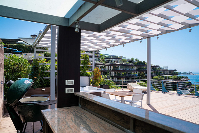 Penthouse in einem Premium-Komplex mit Panoramablick auf das Meer