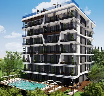 Penthouse mit großer Dachterrasse in Becici